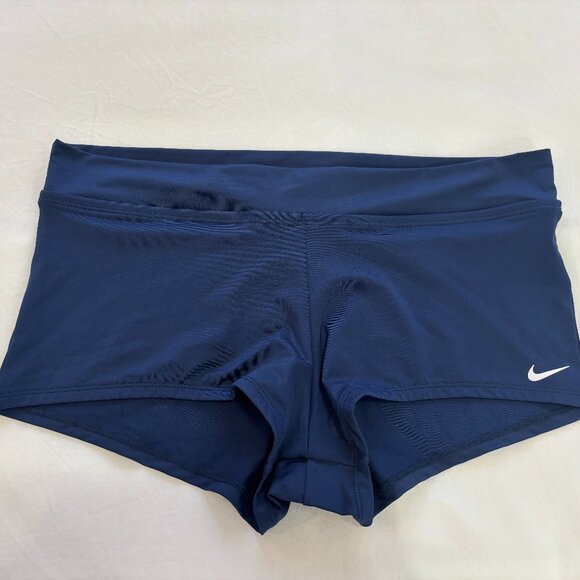 NWT NIKE Women's Midnight Navy Swim Shorts, Size XL, Style NESSE316 - Picture 1 of 9